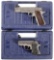 Two Colt Semi-Automatic Pistols w/ Cases