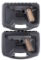 Two Taylor's & Co. 1911-A1 FS Semi-Automatic Pistols w/ Cases