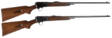 Two Winchester Model 63 Semi-Automatic Rifles