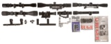 Group of Seven Rifle Scope and Accessories