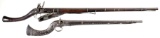 Two Middle-Eastern Style Black Powder Long Guns