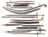 Group of Twelve Assorted Bayonets and Swords