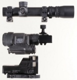 Two Rifle Sights and One Night Vision Device