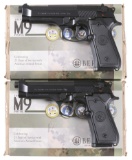 Pair of Consecutively Numbered Beretta M9 Semi-Automatic Pistols