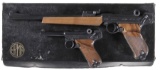 Two Erma Werke Semi-Automatic Pistols