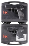 Two Heckler & Koch Semi-Automatic Pistols w/ Cases