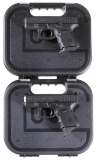Two Glock Semi-Automatic Pistols w/ Cases