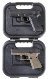 Two Glock Semi-Automatic Pistols w/ Cases