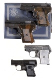 Four Semi-Automatic Pocket Pistols