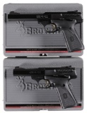 Two Browning Buck Mark Semi-Automatic Pistols w/ Cases