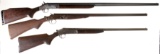 Three Single Barrel Shotguns