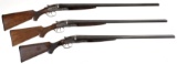 Three L.C. Smith Field Grade Double Barrel Shotguns