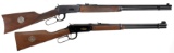Two Winchester Model 94 Commemorative Lever Action Long Guns