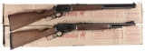 Two Marlin Lever Action Rifles w/ Boxes