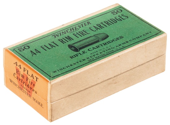 Box of Winchester .44 Flat Rimfire Ammunition