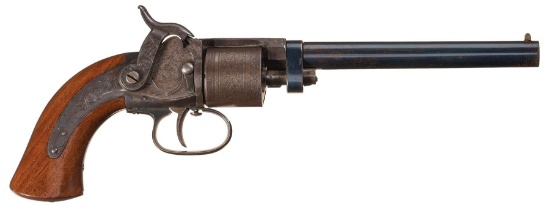 Scarce Engraved Mass. Arms Co. Maynard Primed Belt Revolver