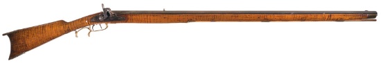 W.W. Woodruff Lancaster Rifle Marked Percussion Full Stock Rifle