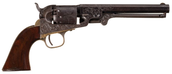 Factory Engraved Manhattan Arms .36 Caliber Navy Type Revolver