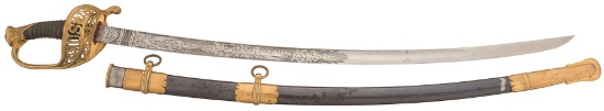 Fine Horstmann & Son American Foot Officer Sword with Scabbard