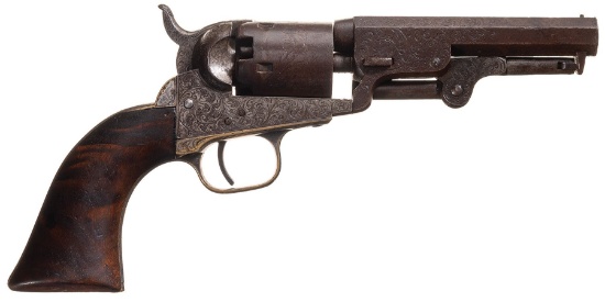 Gustave Young Engraved Colt Model 1849 Pocket Revolver