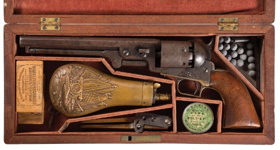 Cased First Model Colt Model 1851 Navy Revolver