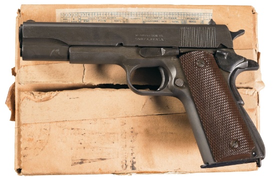 U.S. Ithaca/Remington-Rand 1911A1, Ex.Mags, Box