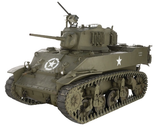 Outstanding World War II U.S. M5A1 Stuart Light Tank