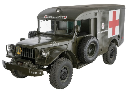 Excellent Korean War Era U.S. Dodge M-43 Ambulance
