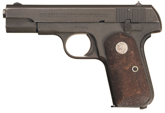 U.S. Colt 1903 Pocket Hammerless Pistol, General Officer Issue