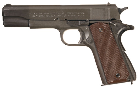 U.S. Colt 1911A1 Pistol w/Holster, 1943