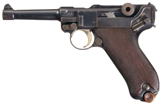 DWM Model 1908 Military Luger Semi-Automatic Pistol Dated 1913