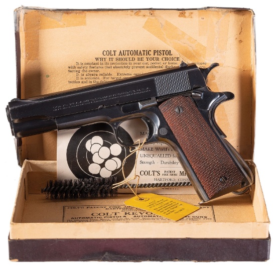 Fine Colt National Match Government Model Pistol with Box