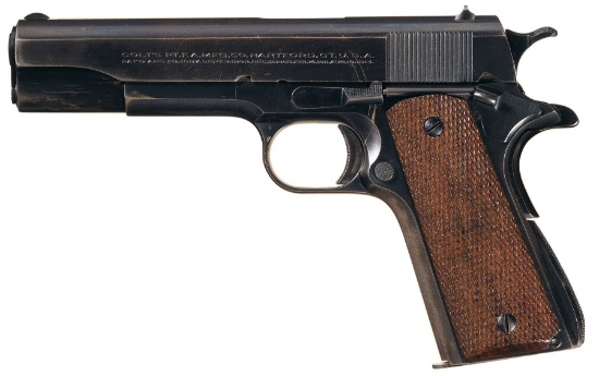 Inscribed Colt Super 38 Pistol, NRA Service Company Shipped