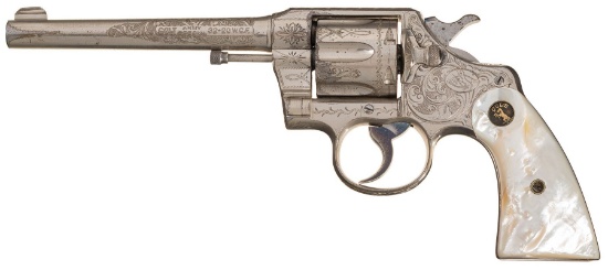 Factory Engraved Colt Army Special Revolver with Factory Letter