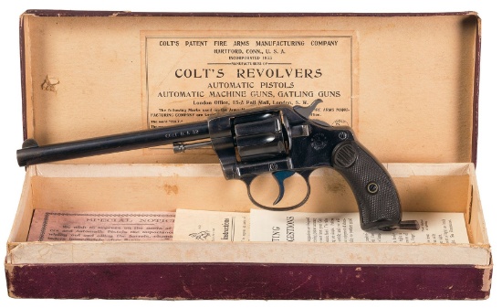 Rare Colt New Pocket Double Action Revolver with 6 Inch Barrel