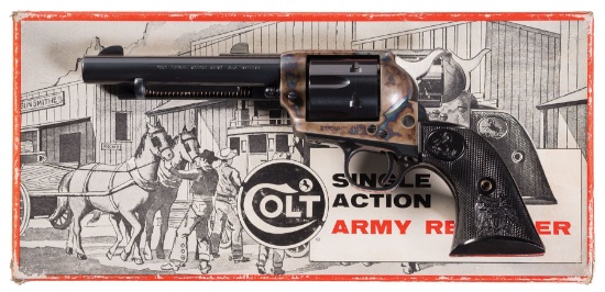 Colt Second Generation Single Action Army Revolver with Stagecoa