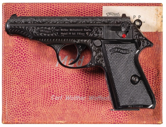 Factory Engraved Walther/Interarms PP Semi-Automatic Pistol with