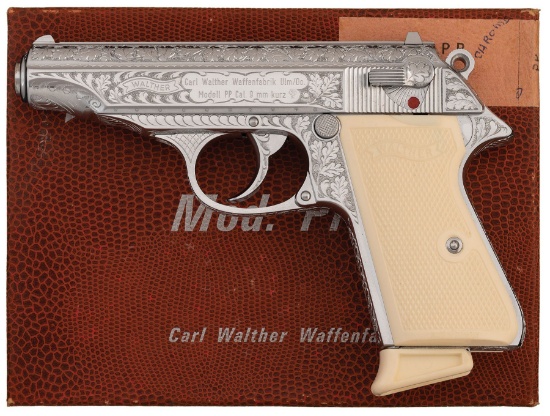 Factory Engraved Chrome Plated Walther/Interarms PP