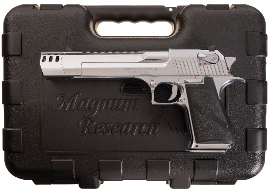 Magnum Research Mk XIX Desert Eagle Pistol in .50 AE with Case