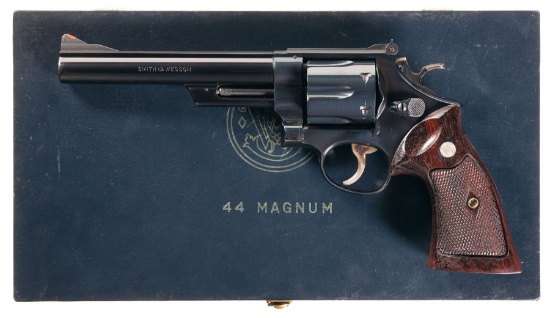 S&W .44 Magnum Pre-Model 29 Revolver with Case