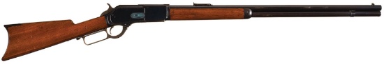 Winchester Model 1876 Lever Action Rifle with Extra Long Barrel