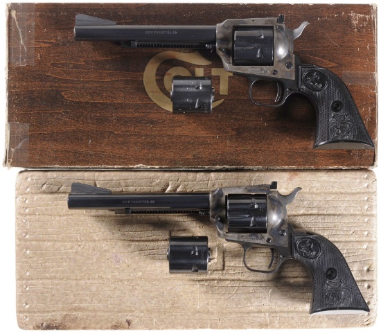 Two Colt New Frontier Single Action Revolvers