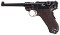 DWM Swiss Contract Model 1906 Police Luger Semi-Automatic Pistol