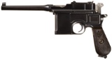 Mauser 9mm Broomhandle Semi-Automatic Pistol with Stock