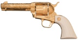 Engraved and Gold Plated Colt Single Action Army Revolver