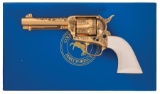 Factory Engraved and Gold Plated Colt Revolver with Box
