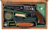 London Cased and Proofed Colt Pocket Navy Percussion Revolver
