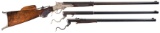 Three Barrel Set Mass. Arms Co. Maynard Model 1882 Target Rifle