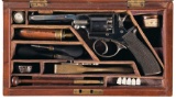 Cased Beaumont-Adams Percussion Revolver with Accessories
