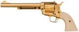 Gold Plated Flat-Top Target Style Colt First Generation Revolver